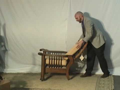 How To Safely Clean Old Wood Furniture : Antique Furniture Care Antique Tiger Oak Morris Chair - How To Safely Clean Old Wood Furniture : Antique Furniture Care