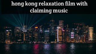 hong Kong 4k in night hong kong night view beauty video