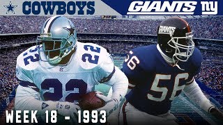 The Emmitt Smith Game! (Cowboys vs. Giants, 1993) | NFL Vault Highlights