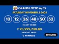 lotto result today 9pm november 2 2024 pcso