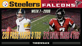 Vick & Big Ben Crazy Offensive Duel! (Steelers vs. Falcons 2006, Week 7)