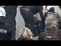 belgian cop takes brick to face