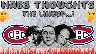 Habs Thoughts - Opening Night Lineup by Stu Cowan