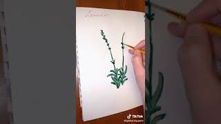 Painting Lavender For Beginners | Tiktok