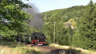 Lautstark unterwegs an der Fichtelbergbahn bei schönstem Wetter