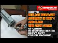 How to replace webcloth assembly in Unit 1 and clean web drive gears of Canon IR5000/IR6000 series