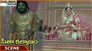Seeta Kalyanam Movie || King Shocked On Seeing Jayaprada Raising Bow || Ravi Kumar || Shalimarcinema