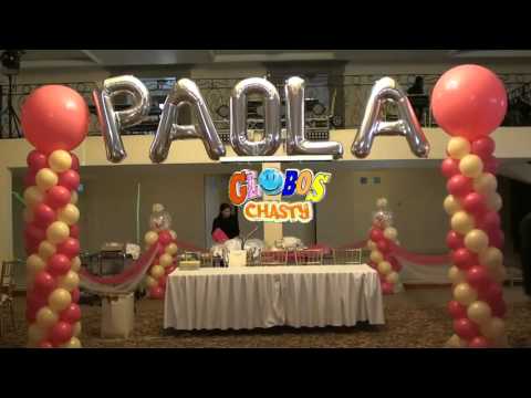 decoracion para xv aÑos globos chasty,qihto - videostube