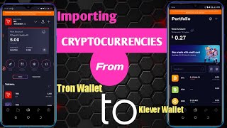 Klever Airdrop || How To Import CRYPTOCURRENCIES From Tron Wallet To Klever Wallet