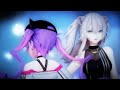 【mmdホロライブ 常闇トワ u0026 獅白ぼたん】乱躁滅裂ガール れるりり feat. 初音ミク u0026 gumi