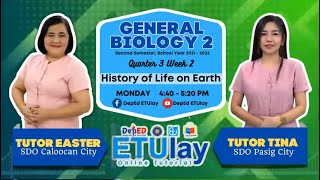 History of Life on Earth || General Biology 2 || Quarter 1/3 Week 2