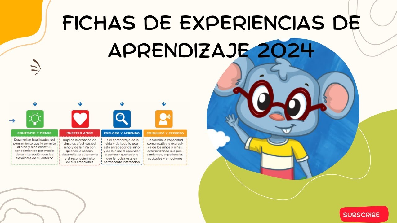 FICHAS DE EXPERIENCIAS DE APRENDIZAJE 2024 - YouTube