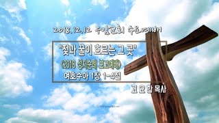 2018년12월12일 우암교회 수요예배 (성지순례 보고예배) 고요한 목사 \