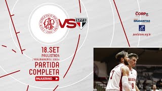 PAULISTANO/CORPE SAÚDE x São Paulo (AO VIVO) | Paulista 2024 de basquete