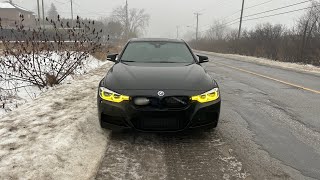 Ripping my Stage 2 340i on Snowy Roads | POV