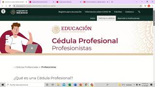 TRAMITA  TU CEDULA PROFESIONAL EN LINEA , SI TU TITULO ES ANTES DEL 1 DE OCTUBRE DE 2018