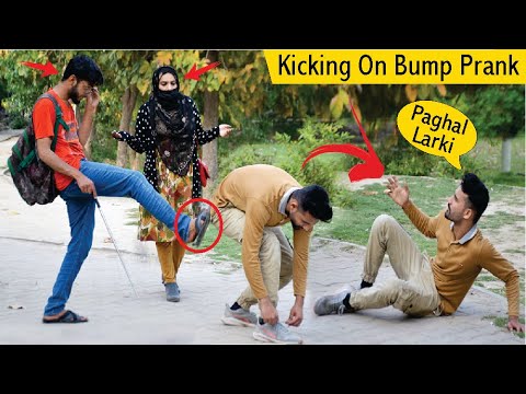 Kicking On Bump Prank With Twist Aniqcrazyfun Youtube