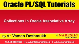 Oracle PL/SQL Tutorials | Collections in Oracle Associative Array | by Mr.Vaman Deshmukh