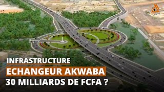 Les travaux de l'échangeur du carrefour Akwaba à Port-Bouet - route de l'aéroport d'Abidjan