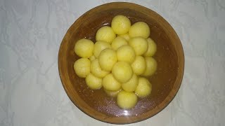 কমলা স্বাদের রসগোল্লা ( Orange Flavoured Rasgolla )