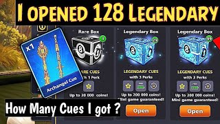 I Opened 128 Legendary Boxes in 8 Ball Pool!