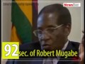 92 seconds of 92 year old robert mugabe