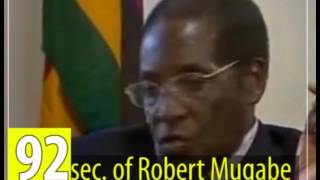 92 seconds of 92 year-old Robert Mugabe