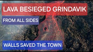 Lava besieged Grindavik from all sides! Protection walls saved the town from destruction! 31.05.24