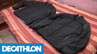Decathlon | Men's Trekking Padded Jacket MT-50 Black | Hiking jacket @decathlonsportindia