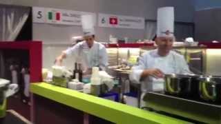 LIVE Bocuse d'Or: Take a look at one of the teams cooking under pressure!