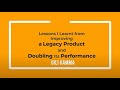 Gili Kamma :: Lessons I learn from improving legacy product and doubling its performance