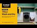 [Tutorial] KHIND Washer Dryer WD1438 - '1 Hour Wash and Dry' Mode