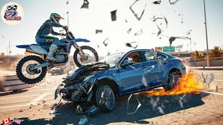 360 MOMENT MOTORCYCLE CRASHES | CRAZY Motorcycle Rides - Best Of The Month.