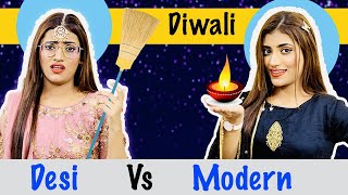 Types Of People On Diwali | Desi Vs. Modern | SAMREEN ALI
