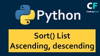 Sort List in Python | Ascending & Descending | CodingFacts
