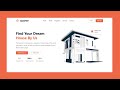 Real Estate Website Design using HTML, CSS, and JavaScript