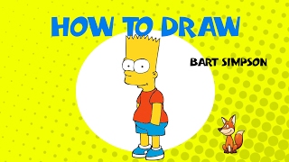How to draw Bart Simpson of the Simpsons - Learn to Draw- ART LESSONS