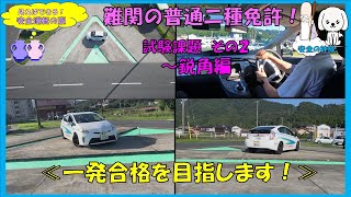 難関の普通二種免許！その２　試験課題～鋭角編～