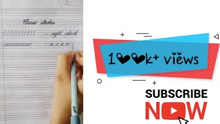 1million+ views Basic strokes for cursive handwriting