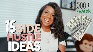 15 SIDE HUSTLE IDEAS for 2024 | START NOW with LITTLE TO NO MONEY | FUND YOUR BUSINESS
