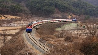 경전선 화순~앵남 구간을 달리는 무궁화호 1442열차(보조기관차 운용)