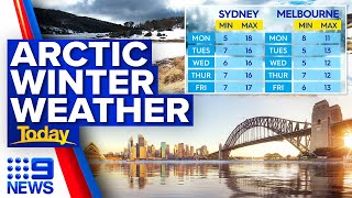 Coldest week of 2023 to hit Australia’s south-east | 9 News Australia