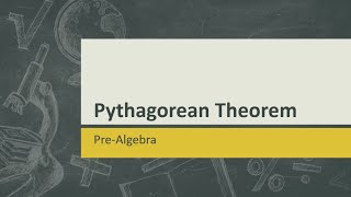 Pythagorean Theorem Test Review