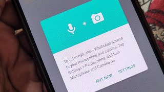 To video call allow whatsapp access to your microphone and camera | Whatsapp video call problem