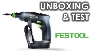 UNBOXING \u0026 TEST : Perceuse/Visseuse FESTOOL CXS 10,8V