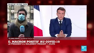 Emmanuel Macron positif au Covid-19 : le président français à l'isolement pendant 7 jours