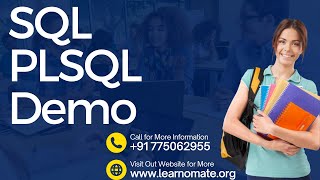 SQL PLSQL Demo by Learnomate Technologies