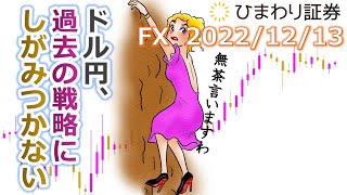 【ドル円予想★FX公開トレード】条件を否定されたなら過去の戦略にしがみつかない【ローソク足トレード手法】2022年12月13日のチャート分析