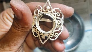 How To Make A Silver Ring | Silver Ring Making with Stone