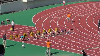 20220504 大阪インターハイ1.2地区予選 男子 100m 決勝5組